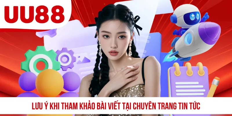 Lưu ý khi tham khảo bài viết tại chuyên trang tin tức